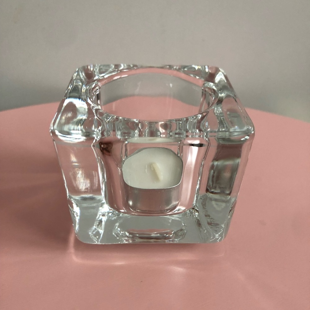 Libbey Cube Candle Holder - Picture 6 of 7